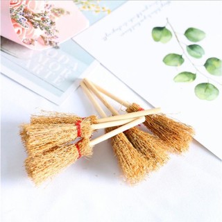 Mô hình chổi rơm, chổi sể trang trí nhà mô hình, nhà que kem, diy