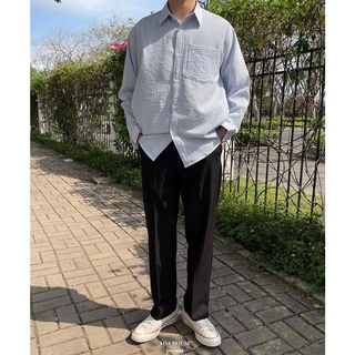 Sơ Mi Sọc - Fluffy Blue Striped Shirt