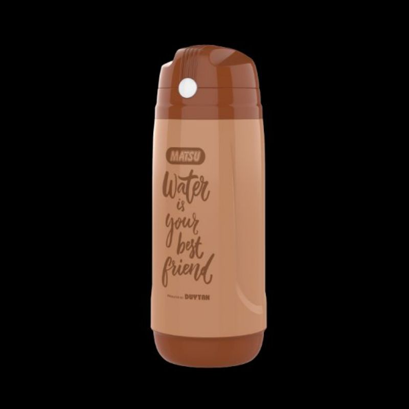 Bình nước học sinh có ống hút Duy Tân MATSU  400ml, 500ml, an toàn, có dây đeo tiện lợi, nhiều màu lựa chọn - KhuBa Shop