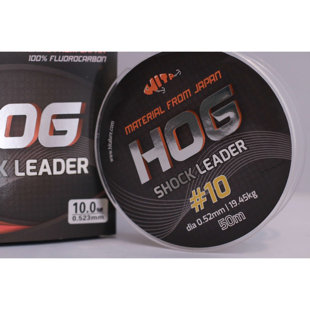 Dây Shock Leader Fluoro Carbon chất lượng cao HOG Hirushima 50m HKN Fishing