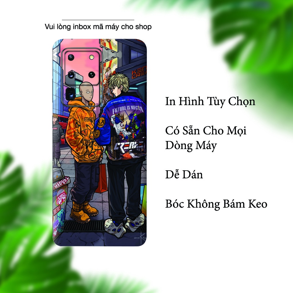 Miếng Dán Skin Điện Thoại In Hình Anime One Punch Man Cho Iphone 7/ 8/ X/ 11/ 11 Pro Max/ 12/ 12 pro max/ 13/ 13 pro max