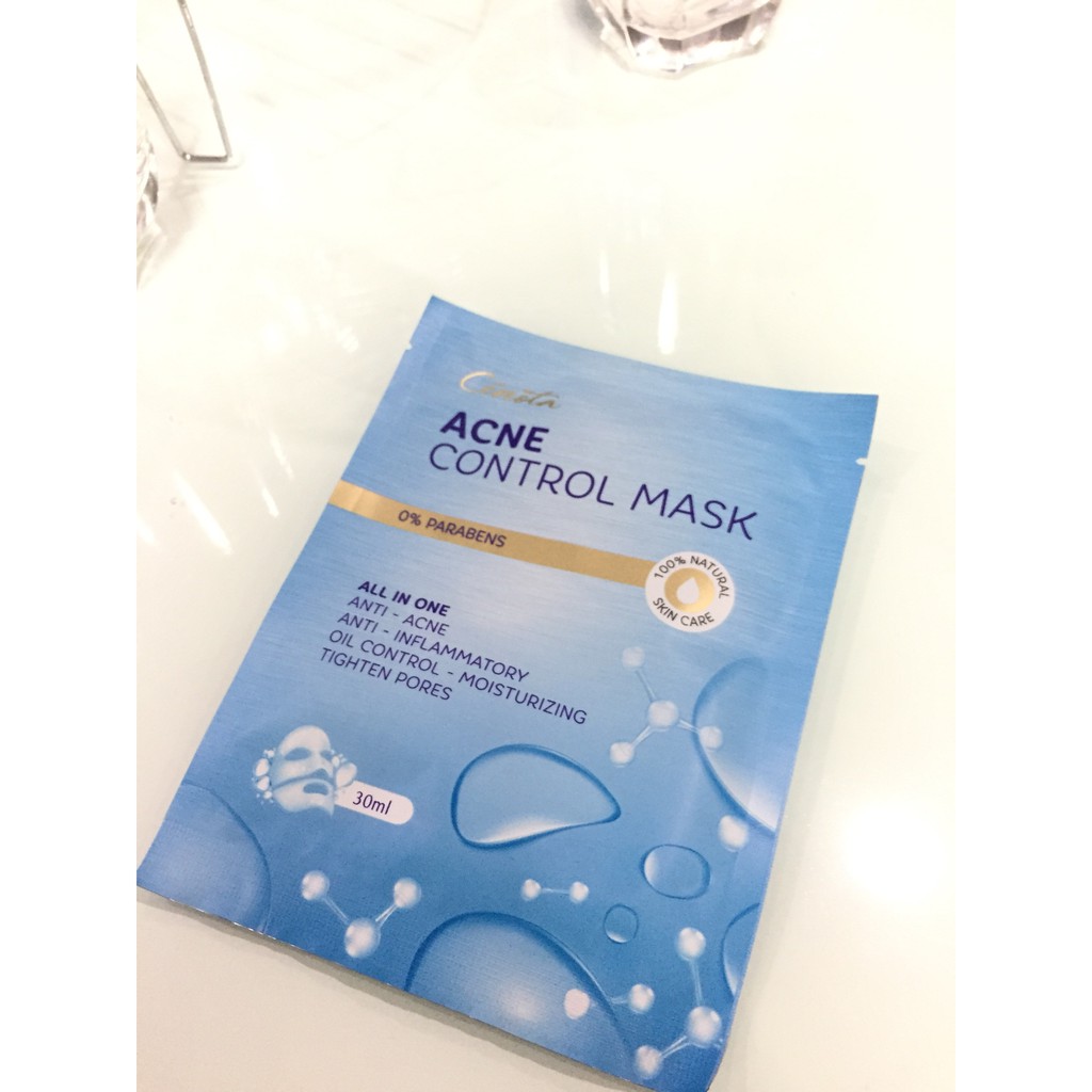 Mặt nạ ngừa mụn Cénota Acne Control Mask 30ml, mặt nạ dành cho da mụn từ thiên nhiên