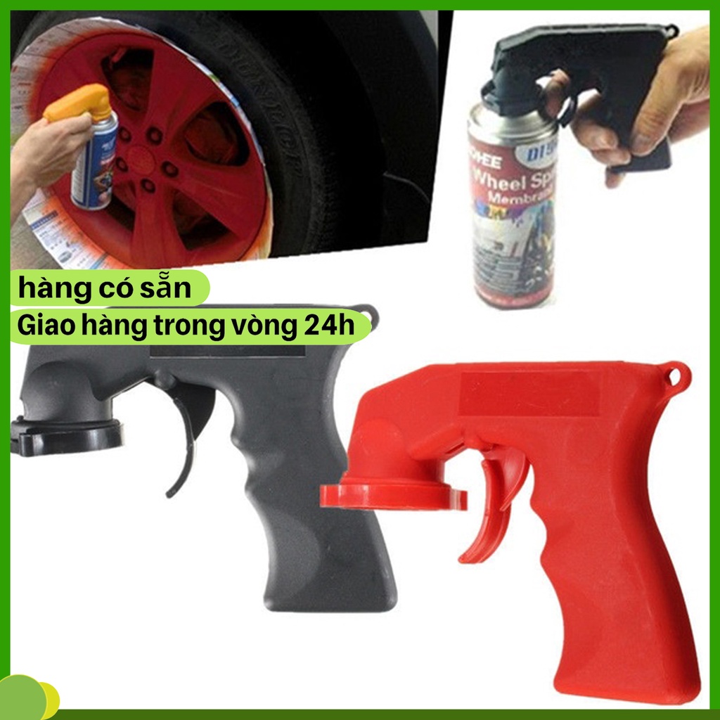 Đầu Cò Nhựa Gắn Bình Xịt Sơn Tay cầm súng phun với vòng cổ khóa kích hoạt đầy đủ