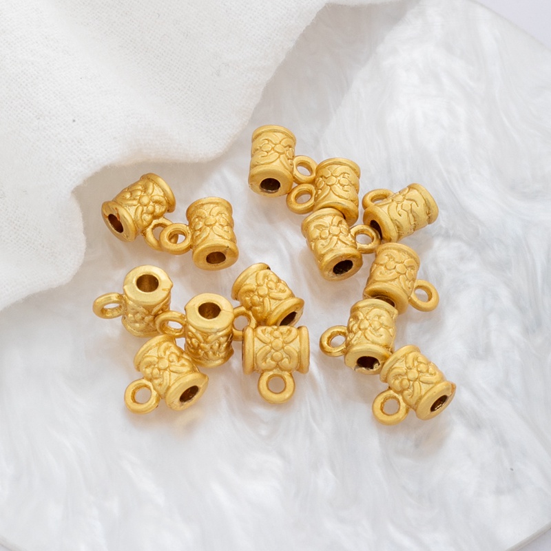 Set 10 Phụ Kiện Mặt Dây Chuyền Vòng Tay/Dây Chuyền Bằng Đồng 18K Cao Cấp