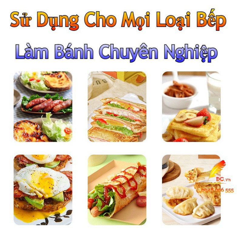 [Hàng Xịn] Chảo 4 Ngăn & 3 Ngăn Chống Dính Chiên Trứng Làm Bánh Chuyên Nghiệp Đá Maifan Siêu Bền Sử Dụng Mọi Loại Bếp -