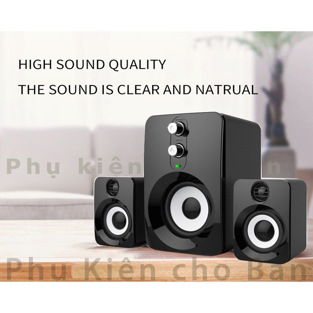 Loa máy tính laptop giá rẻ có dây bass PKCB 201 speakers PF94 | BigBuy360 - bigbuy360.vn