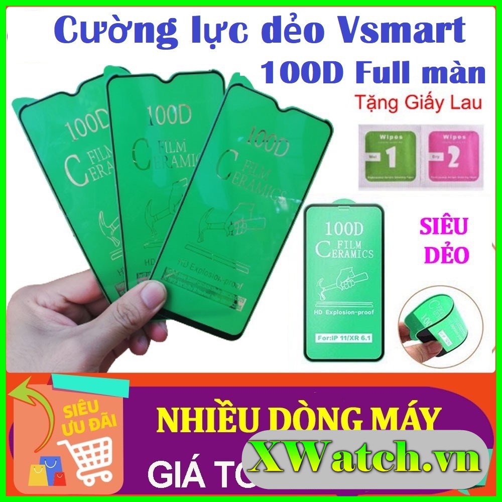Cường lực dẻo 100D Full màn Vsmart Live 4 Joy 3 Joy 2 plus star 3 star 4 JOy 4 Active 3 Star 5