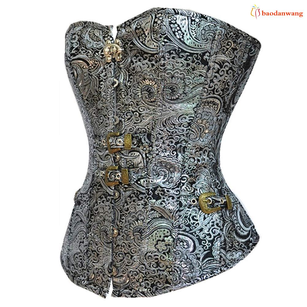 Áo corset cúp ngực thắt dây phong cách vintage thời trang