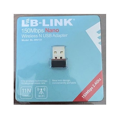 Usb wifi, usb thu wife LB-LINK  WN 151 tăng tốc độ wife cho PC và laptop thiết kế nhỏ gọn, tiện dụng