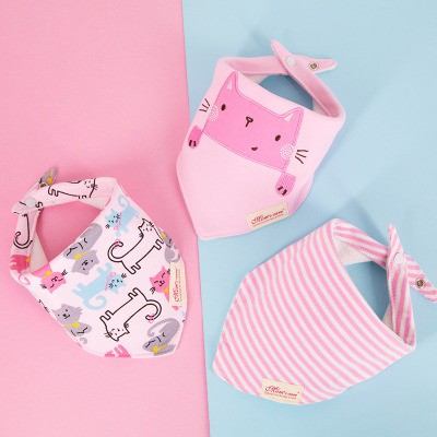 Khăn tam giác MomCare set 3c bé gái
