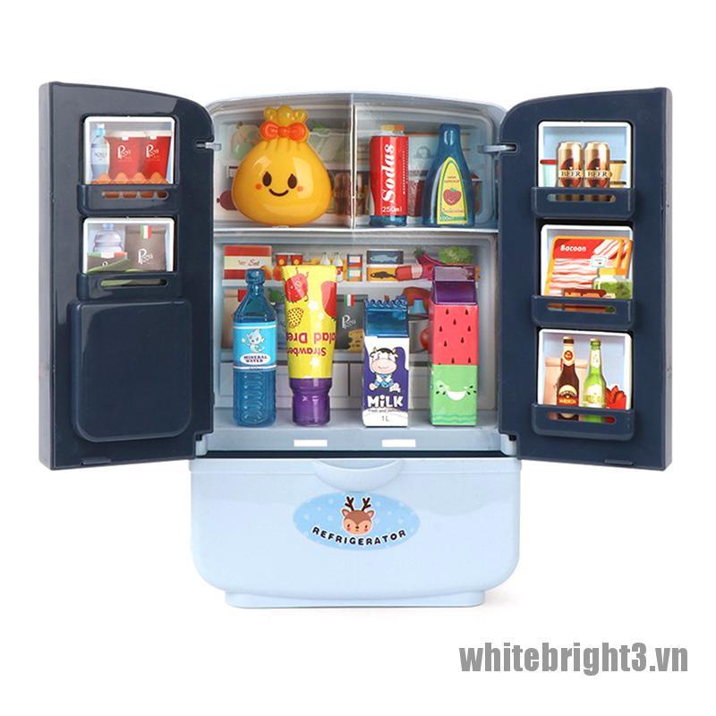 1 Bộ 3 Tủ Lạnh Đồ Chơi Mini Cho Bé