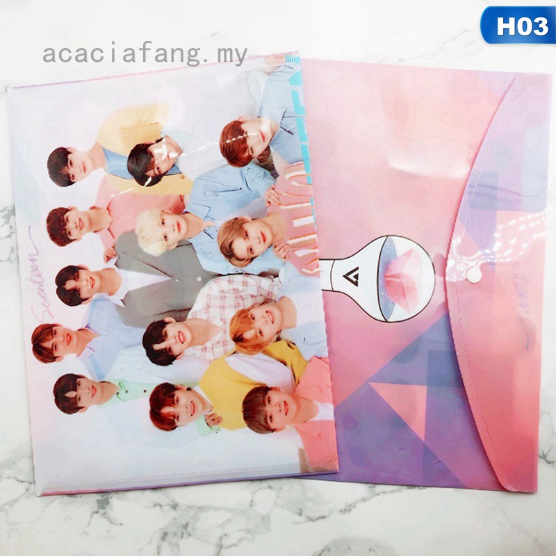 Bìa Đựng Hồ Sơ Bằng Pvc Cho Fan Hâm Mộ Nhóm Nhạc Blackpink Got7 Twice Txt