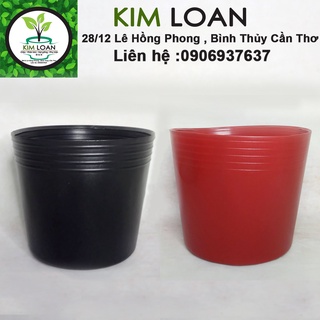 Combo 50 chậu nhựa mềm C8 18x16cm dày và bền