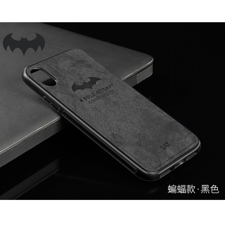 Ốp điện thoại mặt vải chống nước in logo Batman cho Xiaomi 4X Note4/4X/5