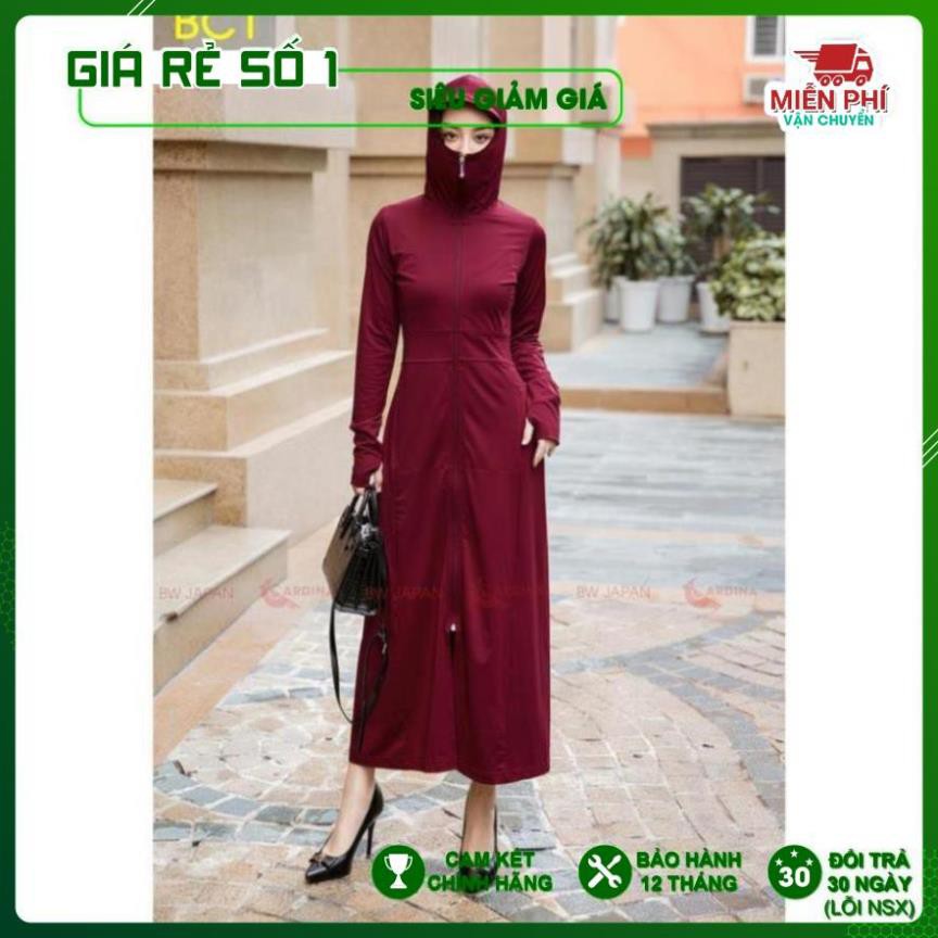 Áo choàng chống nắng nữ Cardina. Vải thun lạnh hai lớp liền thân cao cấp. Thơm khử mùi, làm mát cơ thể. | BigBuy360 - bigbuy360.vn