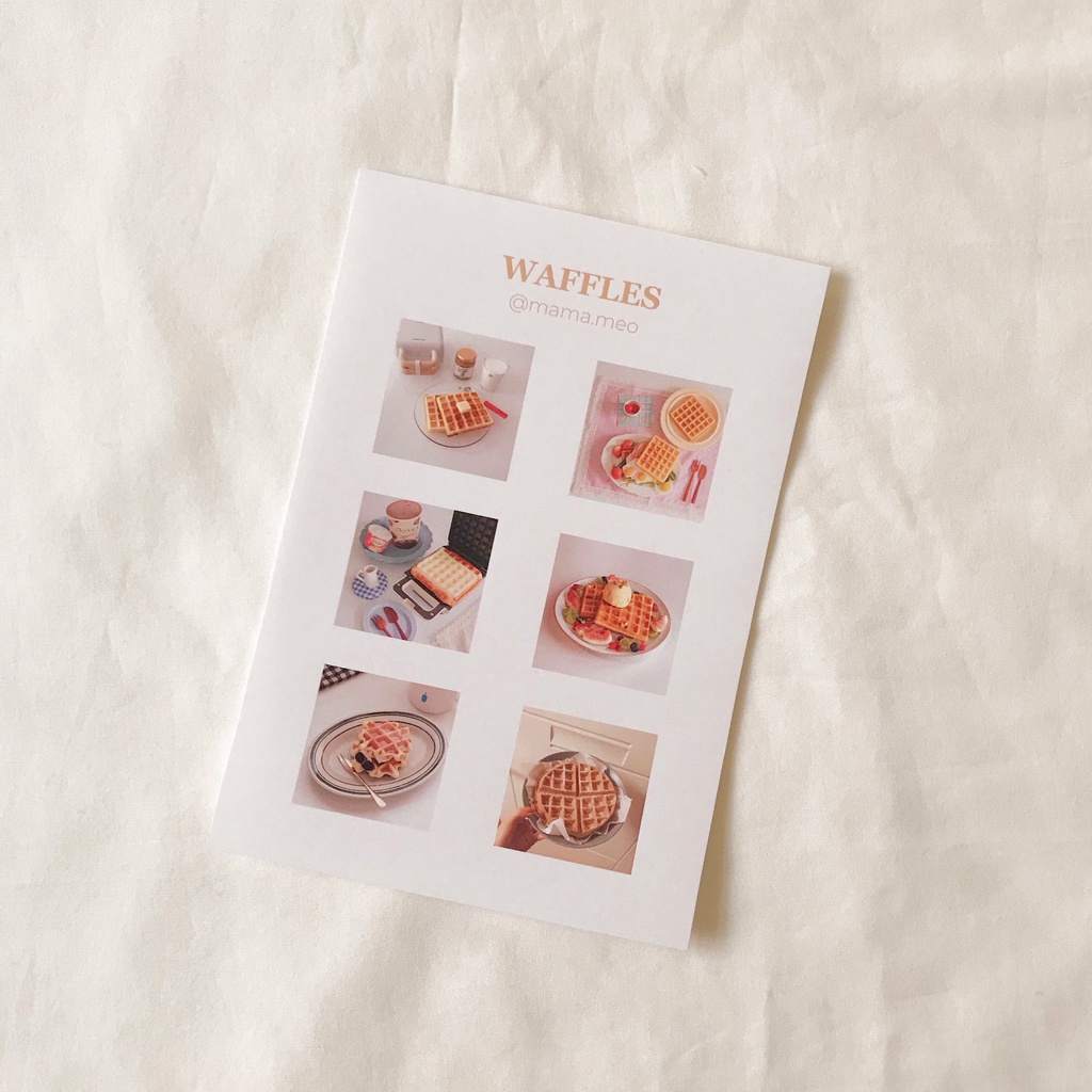 Waffles Sticker Hình Dán Trang Trí Sổ Tay | Bullet Journal