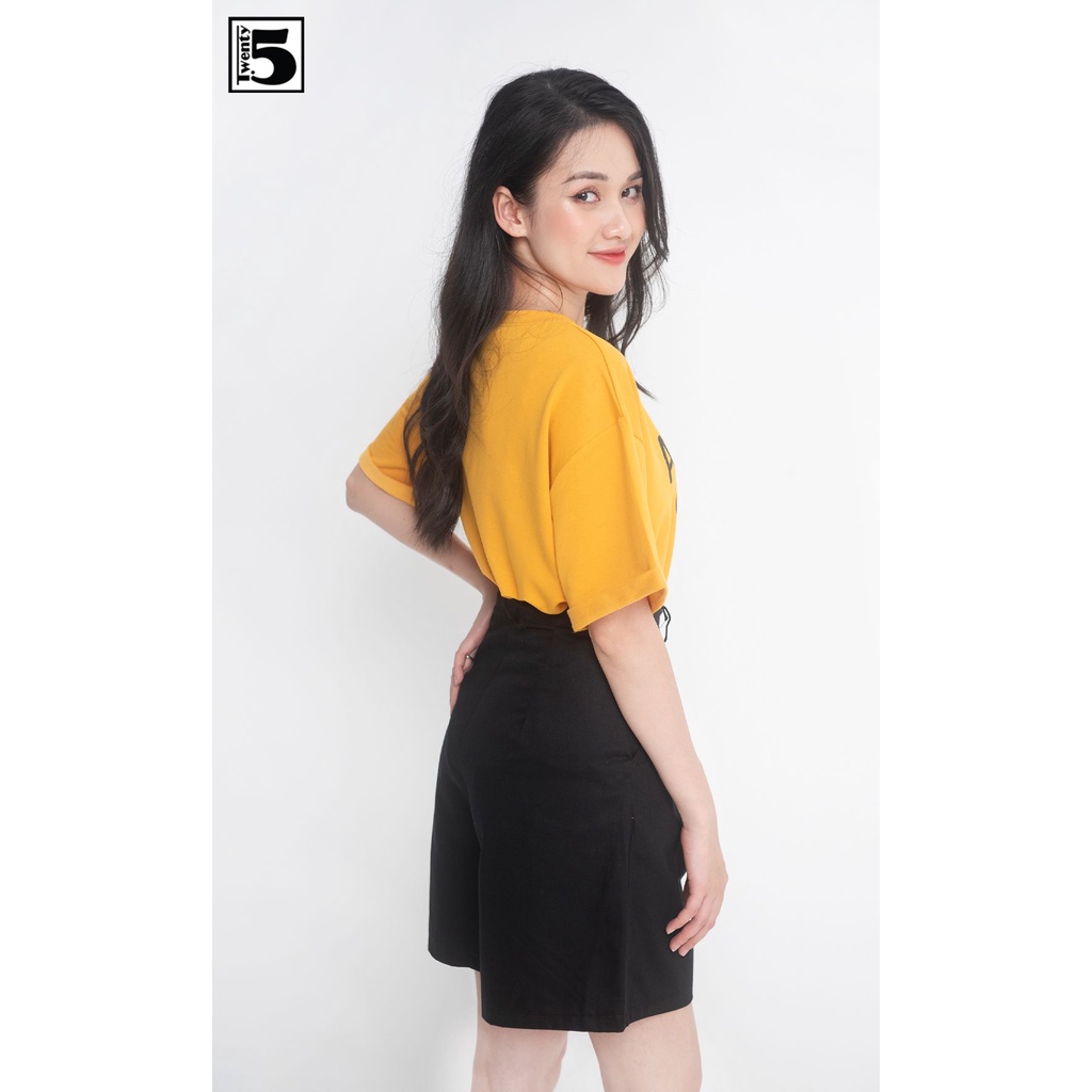Quần short kaki mỏng, cạp cao Twentyfive 3726