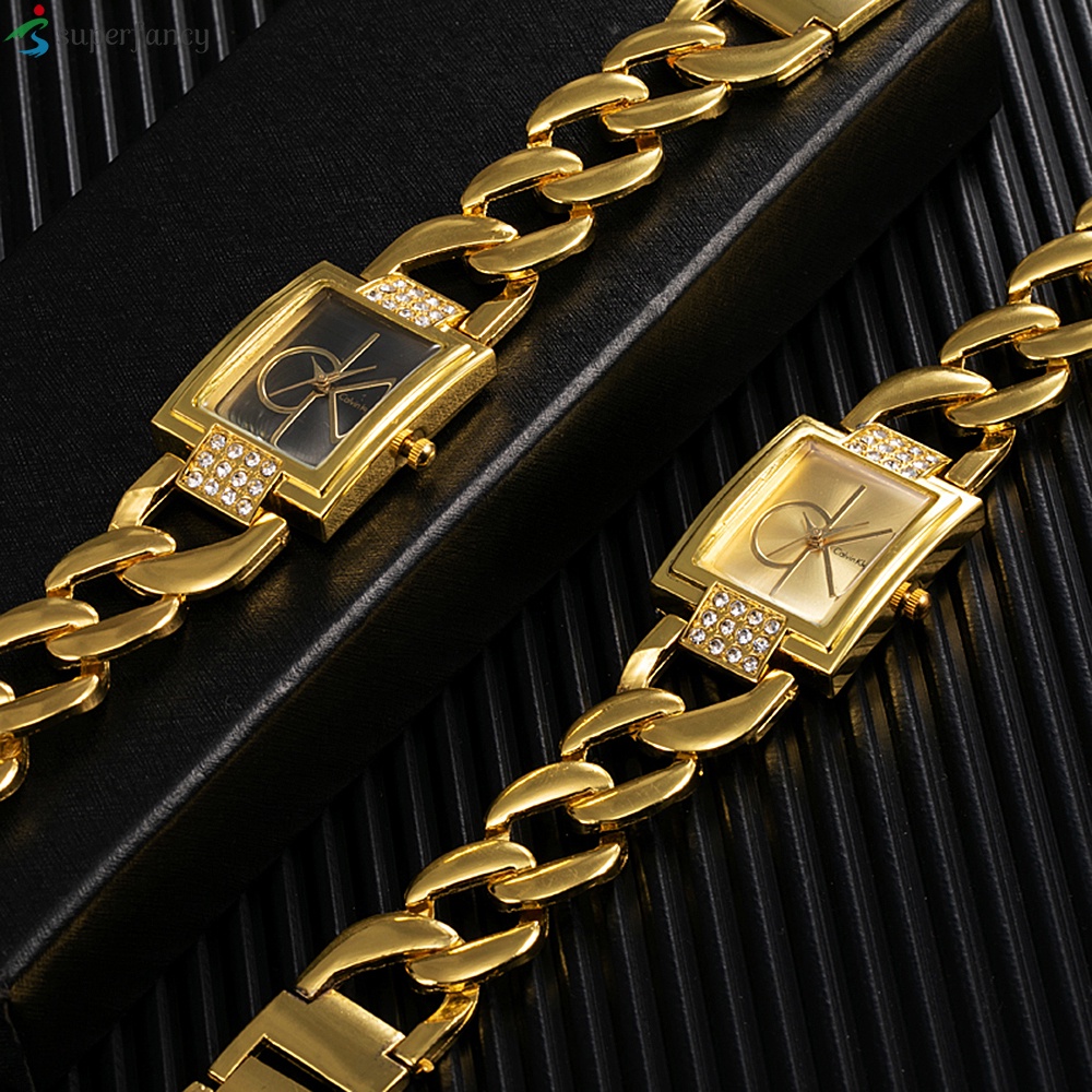 Đồng Hồ Đeo Tay Mặt Vuông Bằng Thép Không Gỉ Thời Trang 2023 Dành Cho Nữ