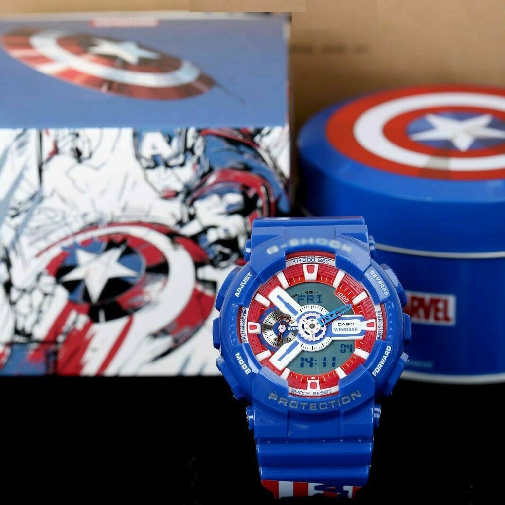 Đồng Hồ Avengers Marvel x Captain America GA-110 - Đồng Hồ Nam Phiên Bản Giới Hạn Đặc Biệt | BigBuy360 - bigbuy360.vn