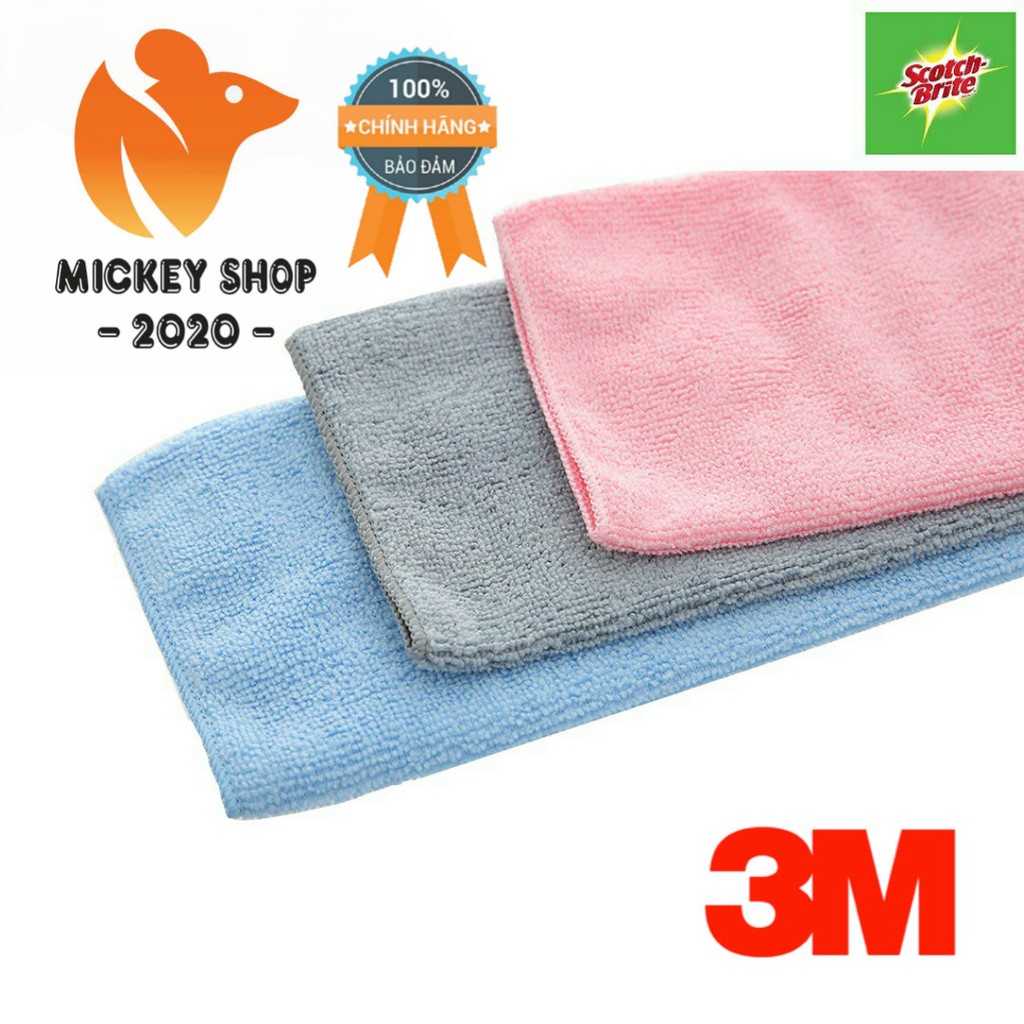 [KHUYÊN DÙNG] Combo 3 Gói 3 cái khăn Scotch Brite 3M Lau bếp Microfiber Tiện Dụng - USA