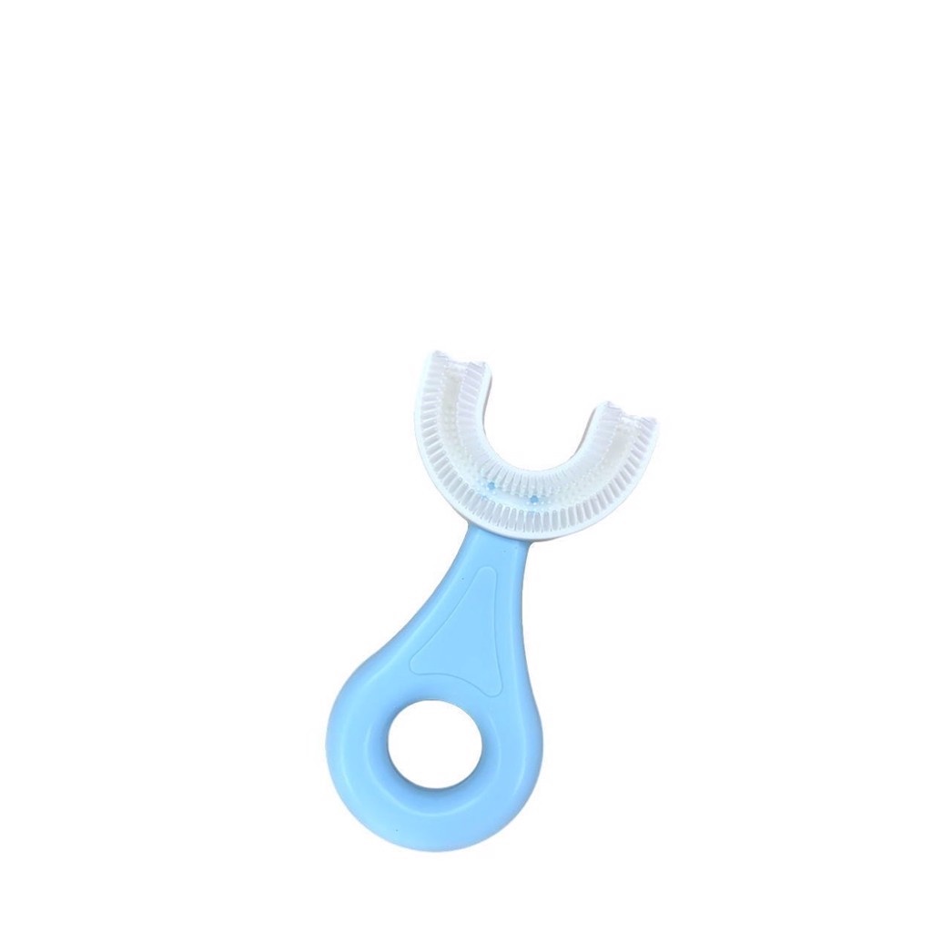 BÀN CHẢI ĐÁNH RĂNG TRẺ EM SILICON HÌNH CHỮ U DÀNH CHO BÉ 2 - 6 TUỔI - BÀN CHẢI TẬP ĐÁNH RĂNG CHO BÉ CHỊU ĐƯỢC LỰC CẮN