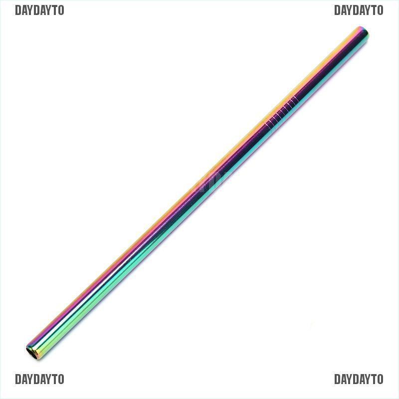 Ống Hút Inox Màu Cầu Vồng Tái Sử Dụng Tiện Lợi