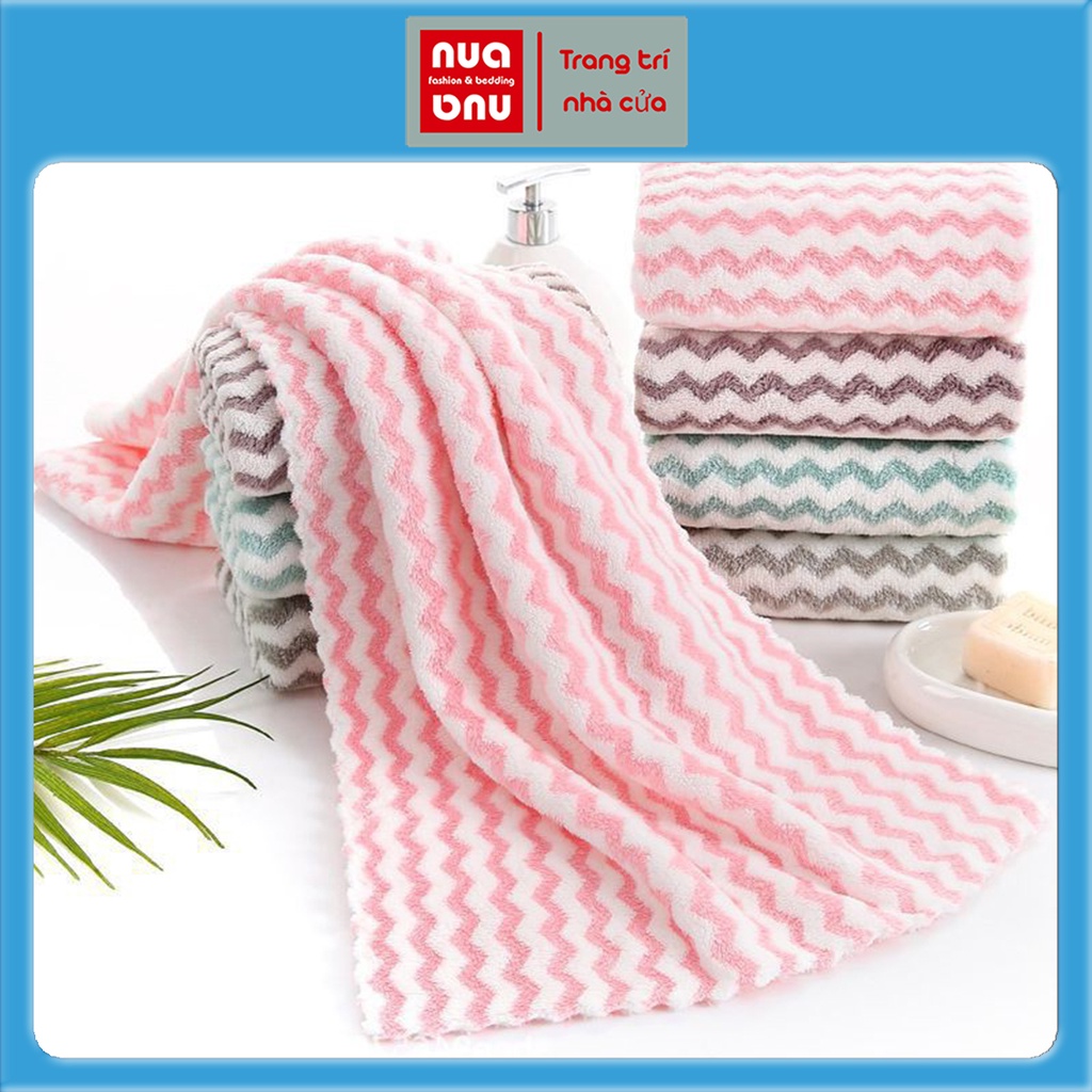 [ COMBO 2 CHIẾC ] Khăn mặt lông mềm mịn xuất Hàn 30x50cm nhiều màu