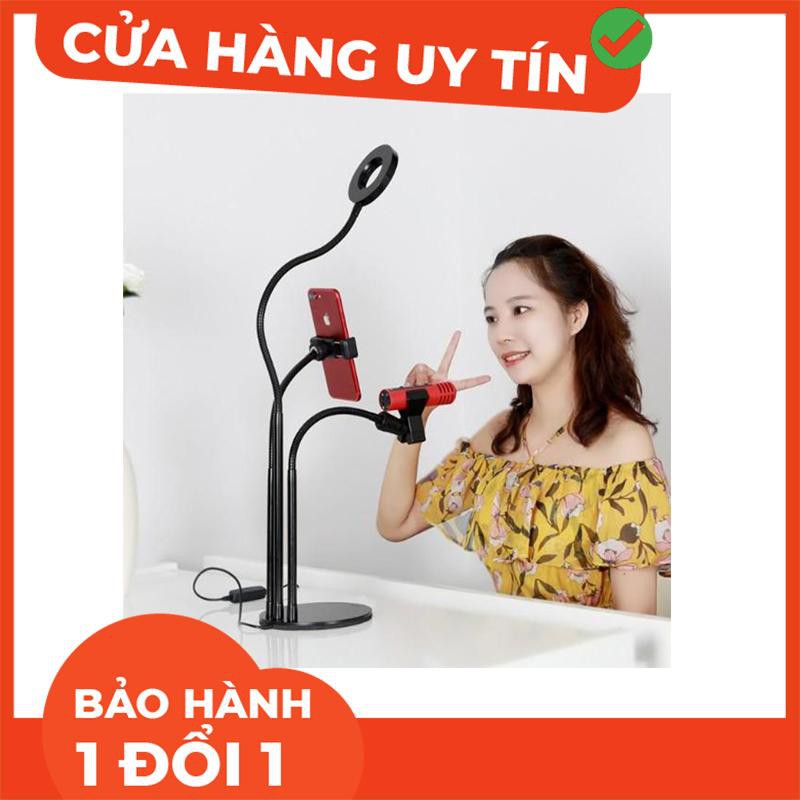 [ HÀNG LOẠI 1 ] Bộ Live stream Đa Năng 3 Trong 1, Có ĐÈN LED 3 Chế Độ Cực HOT