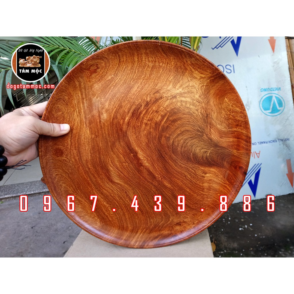 Mâm bồng bằng gỗ hương Việt