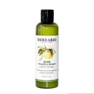 Dầu xả vỏ bưởi và bồ kết Herbario giảm gãy rụng, tóc mềm suôn mượt 270ml