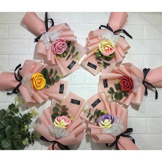 Bó Hoa Hồng Giấy Mỹ Thuật Một Bông ( đặt từ 2 bó )