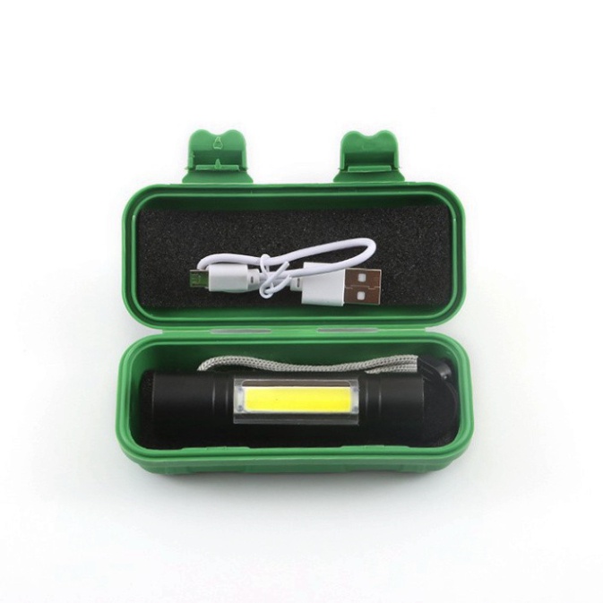 Đèn pin mini siêu sáng đèn pin sạc cổng micro USB đa năng nhiều chế độ sáng tuổi thọ 100.000 giờ