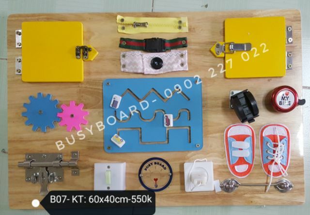 B07-Busy board- Bảng bận rộn cho bé
