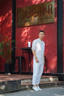 Áo sơ mi đũi cổ tàu dài tay