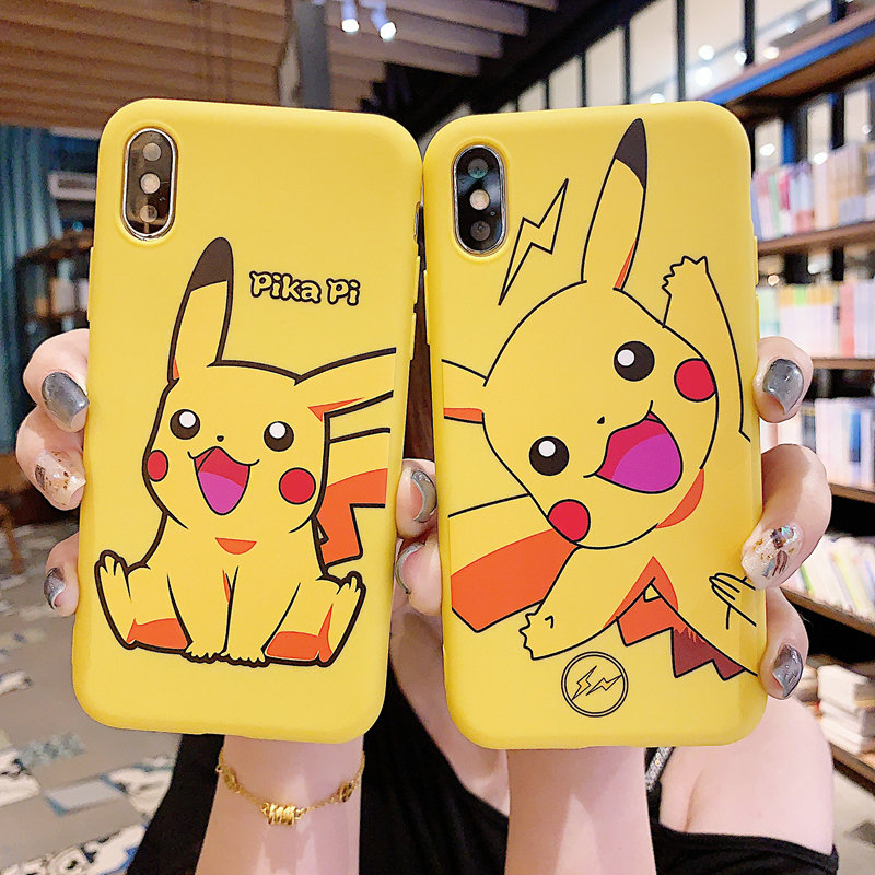 Ốp điện thoại in hình pikachu chống sốc cho Samsung S7 Edge S8 S8+ S9 S9+ S10 S10+ S10e S20 Ultra Note 9 10 Plus