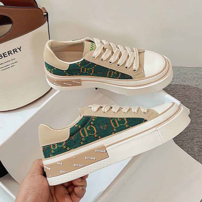 Giày Thể Thao Nữ Vải canvas GN61 Phối Màu Phong Cách Harajuku Hàn Quốc Dành Cho Nữ HOT 2022