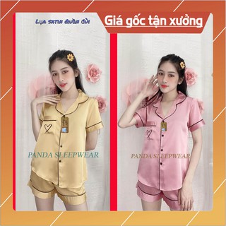 Đồ bộ nữ satin viền trơn mặc nhà nhẹ nhàng quyến rũ