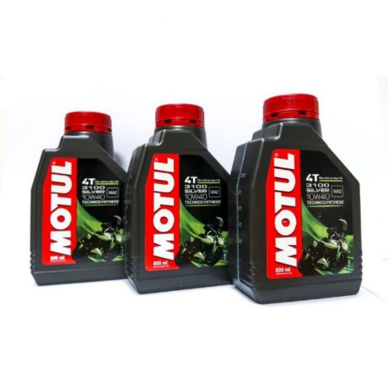 Nhớt xe máy số cao cấp Motul Silver 3100 10W40 800ml/ 1lít