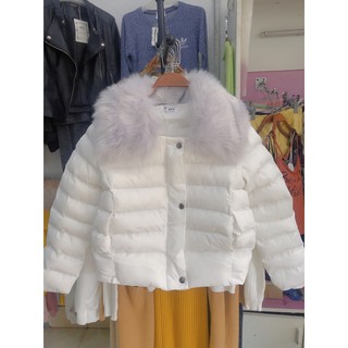 Áo phao cổ Lông nữ hot trend
