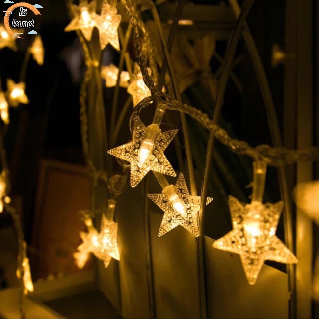 Dây Đèn Led Hình Ngôi Sao Trang Trí Tiệc Cưới Dài 1.5m