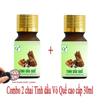 Combo 2 tinh dầu Vỏ Quế Cao Cấp 100% tự nhiên (30ml) - Tạo hương thơm, khử mùi, diệt khuẩn