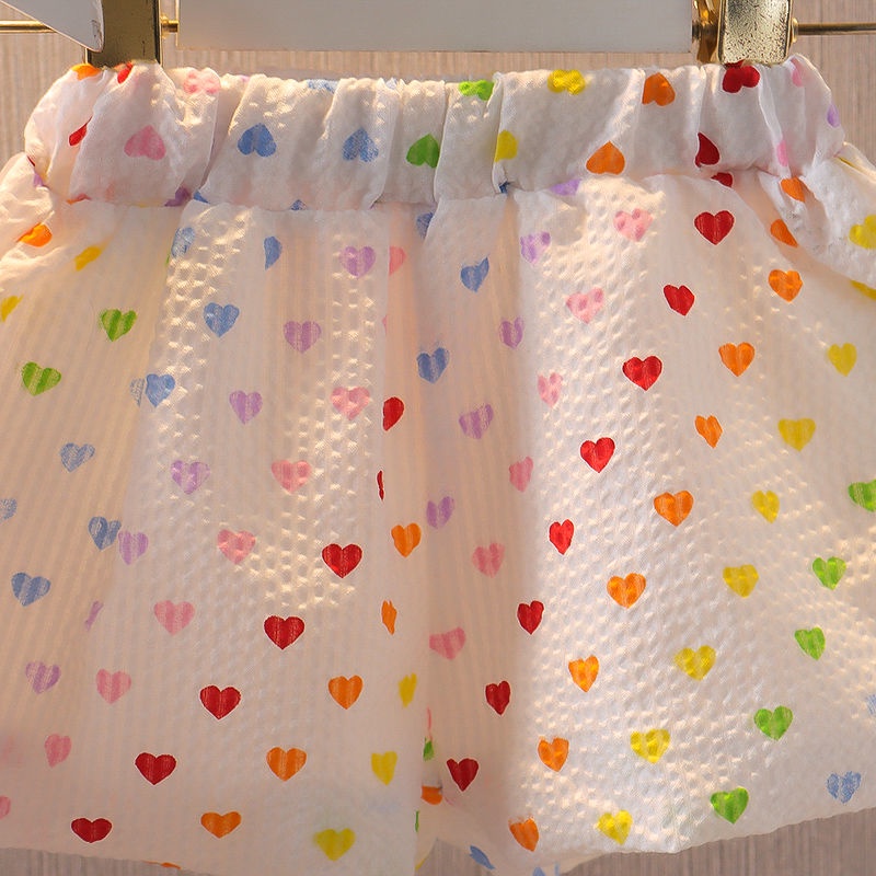 2023 Bộ Áo Sát Nách + Quần Short Thời Trang Mùa Hè Hàn Quốc Mới Cho Bé Gái