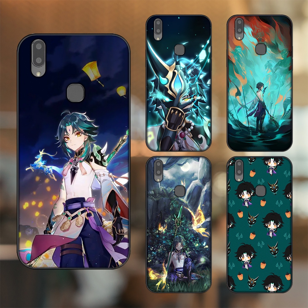Ốp lưng Vivo V9, Y85, V11i viền đen in hình Xiao Genshin Impact