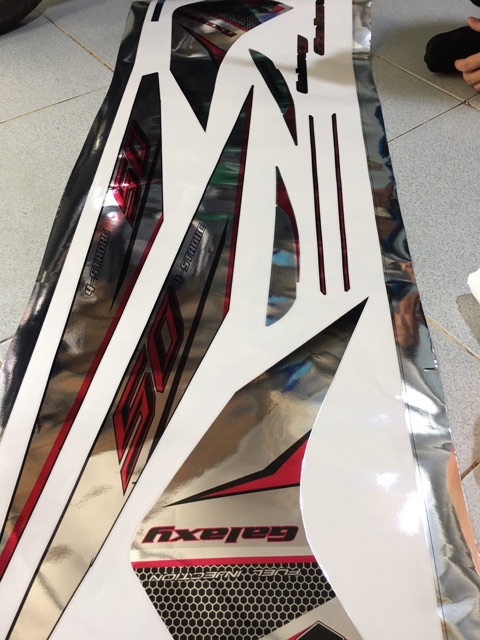 Tem rời Galaxy Chrome Y15ZR Hồng Bạc  -1