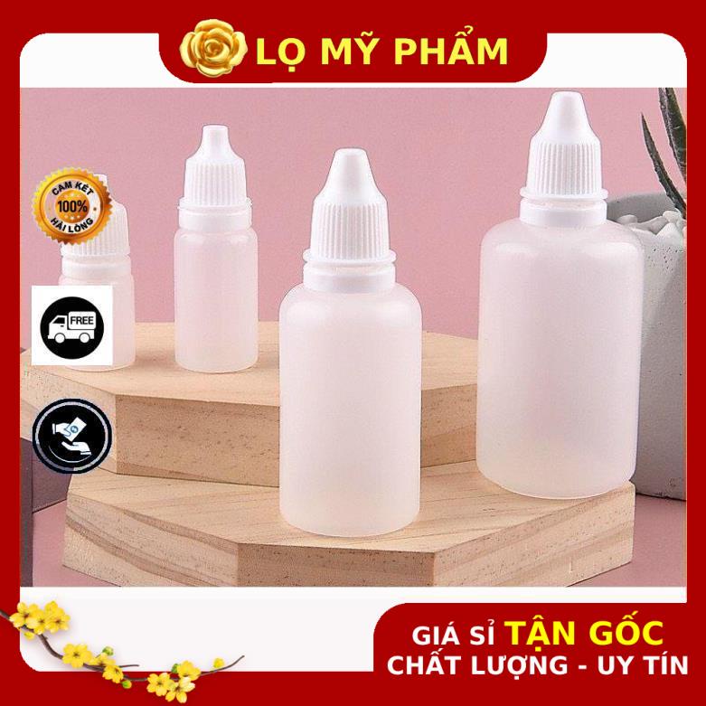 Lọ Nhựa ❤ GIÁ TỐT NHẤT ❤ Vỏ chai lọ nhỏ mắt 5ml,10ml,20ml Granty chiết dược phẩm , chai lọ mỹ phẩm , chai chiết mực .