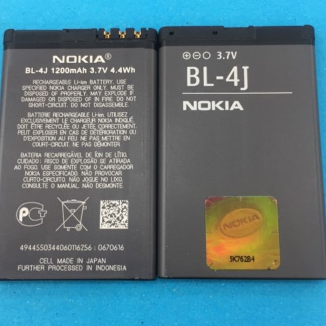pin nokia BL-4J xịn dùng cho nokia c6-00/lumia 620 bảo hành 6 tháng