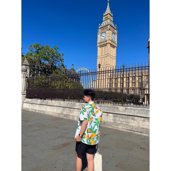 Áo sơ mi hoạ tiết quả cam EXOTIC ORANGE