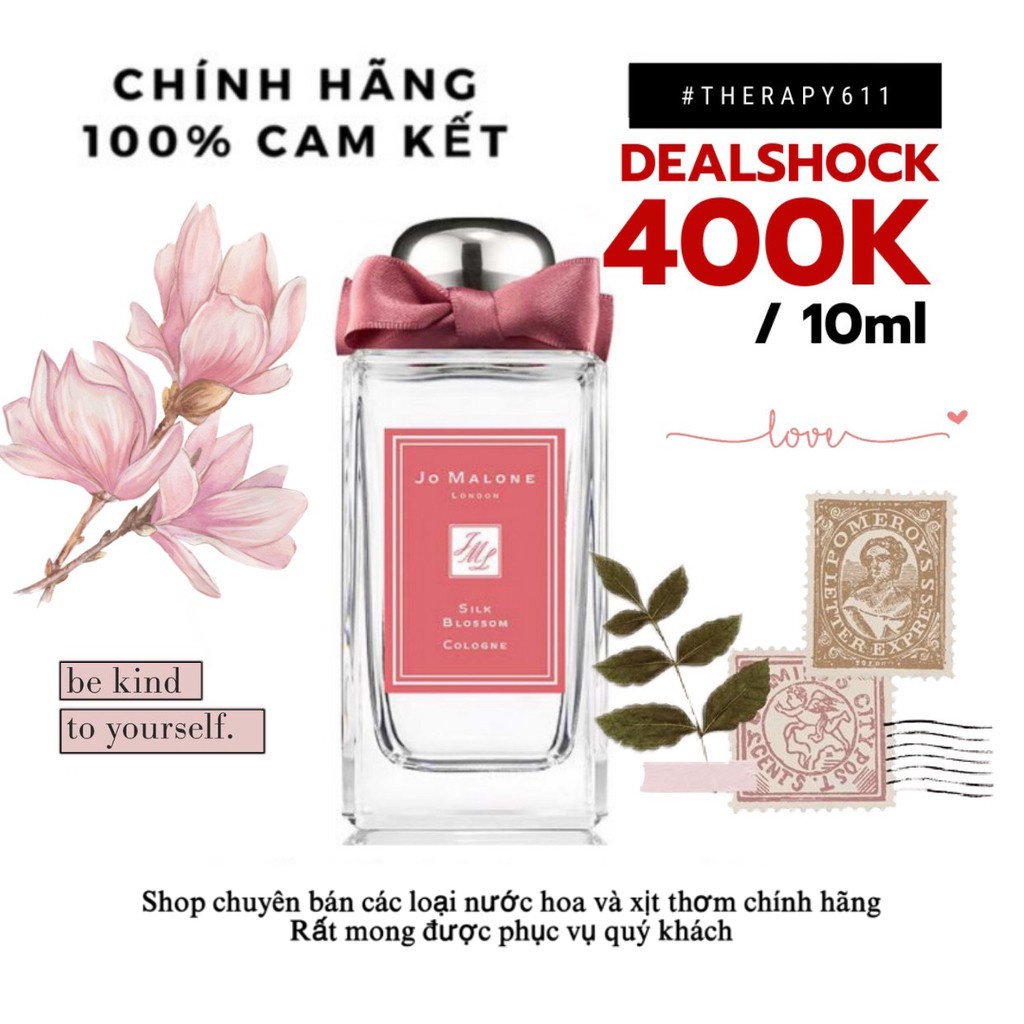 ..::✨Nước hoa chính hãng Jo Malone Slik Blossom Cologne Test ✨::..