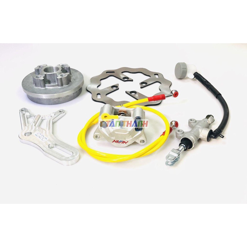 bộ đĩa sau sirius heo nissin K1 đĩa 220mm V3