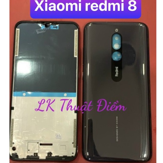 bộ vỏ xiaomi Redmi 8 loại zin đẹp đắt - gồm lưng,sườn,phím